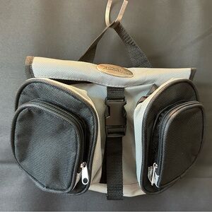 NWT Bella Russo Hanging Toiletry Travel Bag Black/Gray